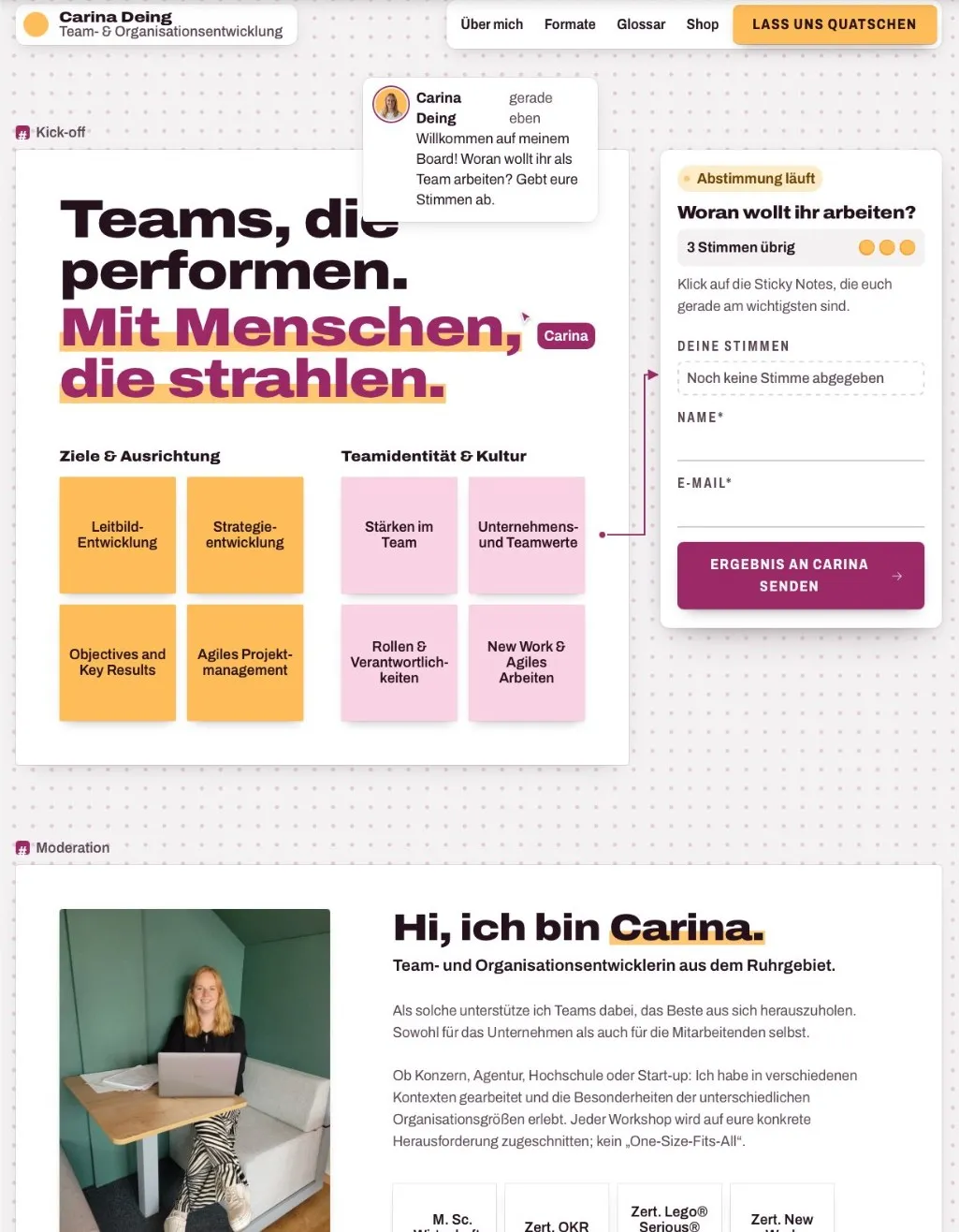 Neuer Entwurf für Carina Deing